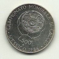 1986 - Italia 500 Lire Mondiali Del Messico     ---- - Herdenking