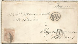 GOBIERNO PROVISIONAL ENVUELTA MADRID  A FRANCIA 1872 SELLO 12 CUARTOS - Other & Unclassified