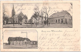 Gruß Aus WERNEUCHEN Bei Berlin Bahnhof Geschäft Hermann Neubauer 7.2.1903 Gelaufen - Werneuchen