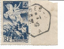 FRANCE - Oblitéré - Libération N° 669 - Oblitération Du 28 Janvier 1945 - Sonstige & Ohne Zuordnung
