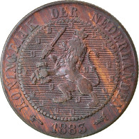 Monnaie, Pays-Bas, William III, 2-1/2 Cent, 1883, TB+, Bronze, KM:108.1 - 1849-1890 : Willem III