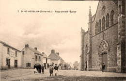 St Herblain * La Place Devant L'église * BABONNEAU Débitant - Saint Herblain