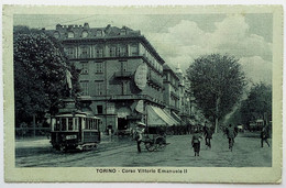 TORINO - Corso Vittorio Emanuele II, Tram E Carretto - Transportmiddelen