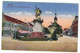 RASTATT * MARKTPLATZ MIT BERNHARBRUNNEN * - Rastatt