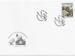 3572 FDC Slovensko Bratislava 1993,bienale Ilustrácií, Hans De Beer - Lettres & Documents