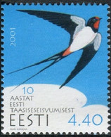 Estonie 2001 -  1 Valeur "Hirondelle" - Neuf** MNH - Schwalben