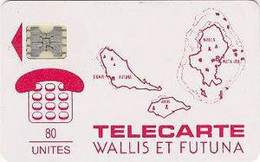 WALLISFUT : WAF02 80u Red SI-5ab Island Group MINT - Wallis-et-Futuna