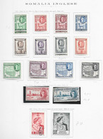 94196) SOMALIA INGLESE- LOTTO FRANCOBOLLI  DI GIORGIO VI -USATI-MLH* - Somaliland (Protectorate ...-1959)