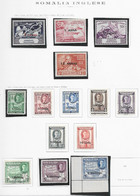 94801) SOMALIA INGLESE- LOTTO FRANCOBOLLI  DI GIORGIO VI -USATI-MLH*-MNH** - Somaliland (Protettorato ...-1959)