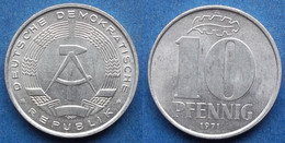 DDR · GDR - 10 Pfennig 1971 A KM# 10 Democratic Republic - Edelweiss Coins - Autres & Non Classés