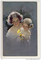 FEMME E Fille Papilon Woman And Girl Butterfly  Art. Knoefel Ludwig - Knoefel, Ludwig