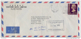 Air Mail Cover From Hong Kong To PUMA Sportschuhfabr. Germany  Refb4 - Briefe U. Dokumente