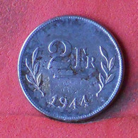 BELGIUM 2 FRANCS 1944 -    KM# 133 - (Nº39042) - 2 Francs (1944 Liberazione)
