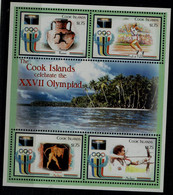 COOK ISLANDS 2000 SUMMER OLYMPICS GAMES SYDNEY MINI SHEET MI No 1504-7 MNH VF!! - Summer 2000: Sydney - Paralympic