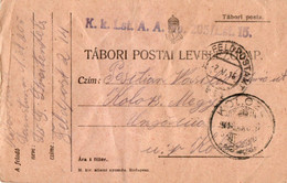 A111 - TABORI POSTA K.K. LST A.A.NO. 205 TO KOLOSVAR ,CLUJ-NAPOCA  1916 - World War 1 Letters