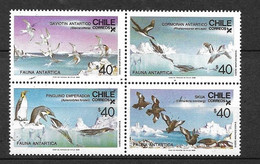 Chili    Bloc  Des N°  750 à  753   Neufs  * *     B/TB     - Antarctic Wildlife