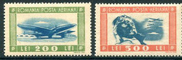 ROMANIA 1946 Aircraft MNH / **.  Michel 998-99 - Nuevos