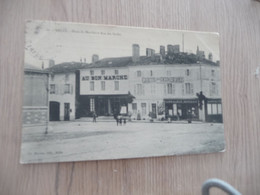 CPA 79 Deux Sèvres Melle Place Du Marché Et Rue Des Halles - Melle