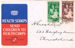 38597. Carta ADDINGTON (New Zealand) 1950. Health Stamps. Children's - Storia Postale