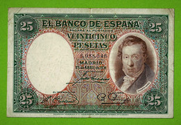 ESPAGNE / VEINTICINCO PESETAS / 25 PESETAS / 25 AVRIL 1931 - 25 Peseten