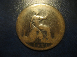 One Penny 1881 Queen Victoria Bronze Coin UK England Great Britain - Andere & Zonder Classificatie