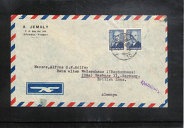 Turkey 1949 Interesting Airmail Letter - Altri & Non Classificati