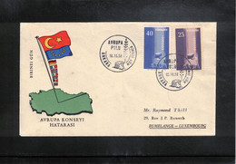 Turkey 1958 Europa Cept FDC - Briefe U. Dokumente