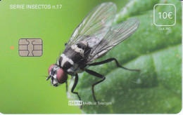 ISN-321 TARJETA DE ESPAÑA DE ISERN DE LA SERIE INSECTOS Nº17 - INSECT-MOSCA - Autres & Non Classés