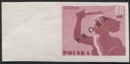 1955 Poland, Mi 897/898, Proof Of Colour 10th Anniversary Of Warsaw Liberation, PZF Expert Guarantee Korszeń MNH** P30 - Proofs & Reprints