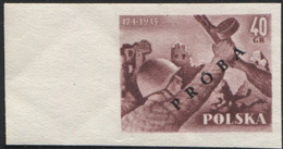 1955 Poland, Mi 897/898, Proof Of Colour 10th Anniversary Of Warsaw Liberation, PZF Expert Guarantee Korszeń MNH** P30 - Prove & Ristampe