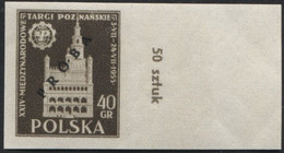 1955 Poland, Mi 915/916 Proof Of Colour, Guarantee Korszeń, City Hall Architecture Poznań International Fair MNH** P30 - Prove & Ristampe