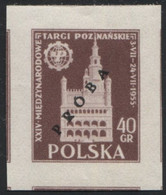 1955 Poland, Mi 915/916 Proof Of Colour, Guarantee Korszeń, City Hall Architecture Poznań International Fair MNH** P30 - Ensayos & Reimpresiones