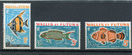 WALLIS ET FUTUNA  N°  37 A 39 *  (Taxe)  (Y&T)   (Charnière) - Timbres-taxe