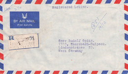 INDIA - RECO/AIRMAIL 1974 CALCUTTA > EBERSBACH/GERMANY /G112 - Briefe U. Dokumente