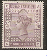 Great Britain  1883-4  SG 178  2/6d Lilac Lightly  Mounted Mint, Price Includes Tracked And Signed - Nuovi