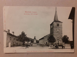 CPA - 88 - GRANGES - Place De L'église Et Monument Commemoratif - Granges Sur Vologne