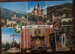 Cpm Multivues, Gruße Aus Mariazell, Non écrite, (Kirche, Marienwasserfall, Autriche - Mariazell