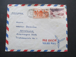 Frankreich Kolonie Senegal U. Elfenbeinküste MiF Stempel Dakar Principal Absender Von M.S. Meteor Air Mail Par Avion - Lettres & Documents