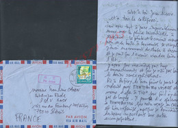 LETTRE SUR TIMBRE DE CHINE GRIFFE PAR AVION POUR PARIS TOUT N EST PAS SCANNER : - Lettres & Documents