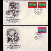 UN-NEW YORK 1978 - FDCs - 302-3 Tech.Coop. - Lettres & Documents