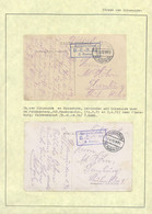 Bataillon Allemand - Page De Collection : 2 Feldpostkarte (Dksmuide / Bikschote) + Soldatenpost - Deutsche Armee