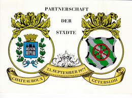 BRD, PP 100 D2/017, BuSchl. 40, Gütersloh, Städtepartnerschaft - Postales Privados - Nuevos