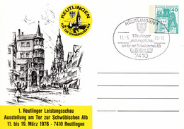 BRD, PP 100 D2/034, BuSchl. 40,  Reutlinger Leistungsschau - Privatpostkarten - Gebraucht