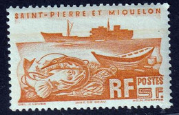 ST-PIERRE-ET-MIQUELON- Série Courante : Chalutier ; Morue - Y&T N° 338-329-353 - 1947, 1957 - Otros & Sin Clasificación