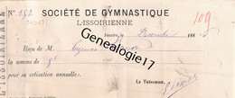 63 2718 ISSOIRE PUY DOME 1886 SOCIETE DE GYMNASTIQUE L ISSOIRIENNE  ( Bande Collee ) - Gymnastique