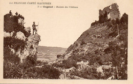 39. CPA. ORGELET - Ruines Du Chateau -  Série La Franche Comté Illustrée - - Orgelet