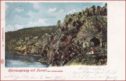 Lichtenwalde (Niederwiesa) * Harrassprung Mit Tunnel, Eisenbahn, Fluss * Deutschland * AK2938 - Niederwiesa