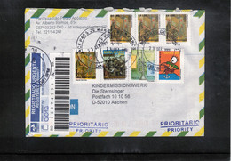 Brazil 2008 Interesting Airmail Registered Letter - Lettres & Documents