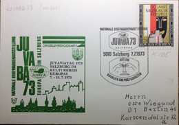 AUTRICHE / AUSTRIA / ÖSTERREICH 1973 Mi.1335 On JUVABA 73 Card To Germany - Storia Postale