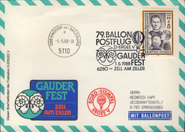 AUTRICHE / AUSTRIA / ÖSTERREICH 1988 79th Balloon Post Flight Cover - Par Ballon